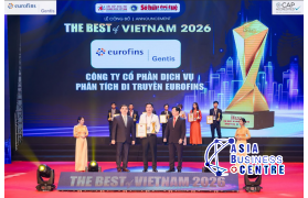 Eurofins GENTIS khẳng định vị thế TOP 3 Thương hiệu Tốt Nhất Việt Nam năm 2026